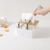 Simple desktop tissue paper box, home restaurant coffee table, remote control, separated tissue paper box, gift, advertising logo details Picture